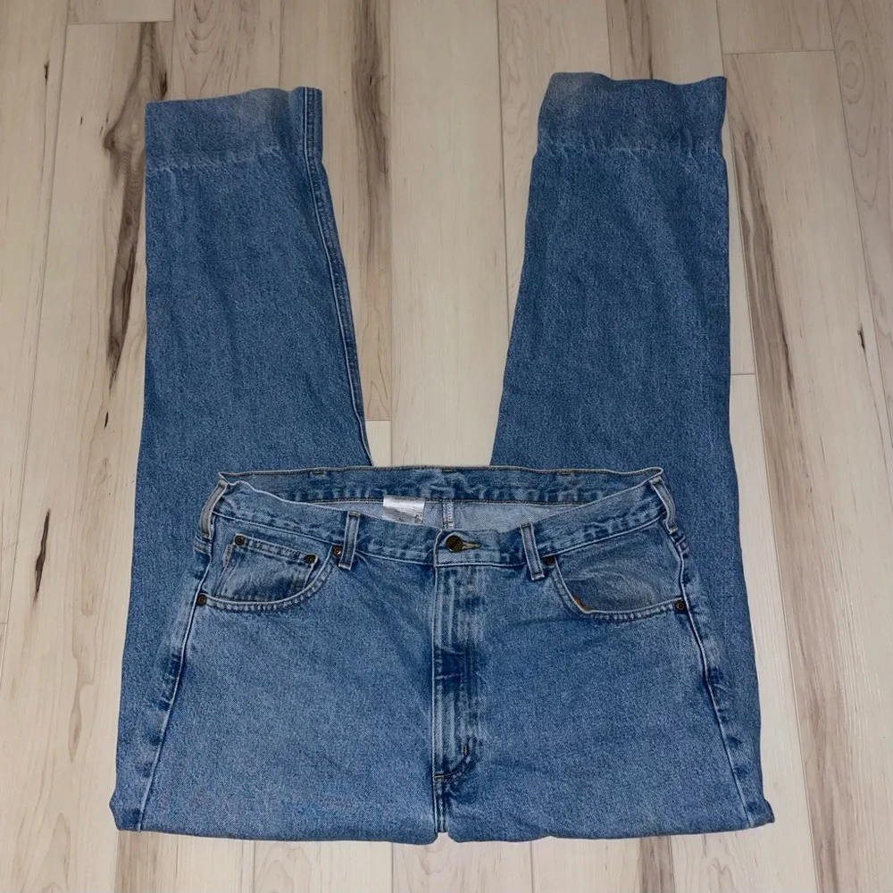 Carhartt Traditional Fit Work Wear Denim Jeans